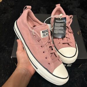 CONVERSE Chuck Taylor Madison all star pink rose suede shoes sneakers sz 7 new